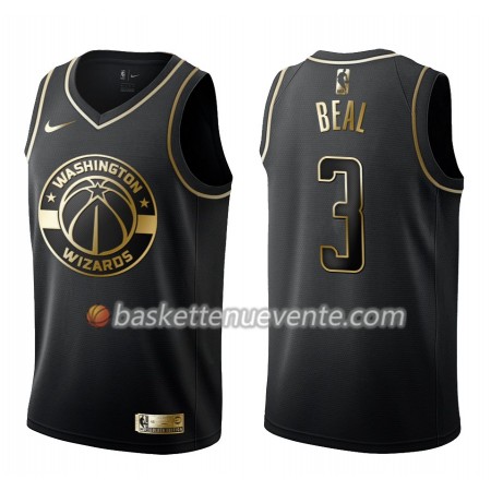 Maillot Basket Washington Wizards Bradley Beal 3 Nike Noir Gold Edition Swingman - Homme